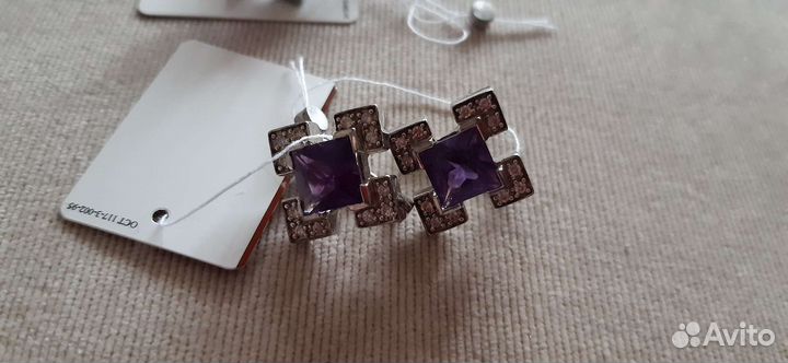 Набор серьги и кольцо