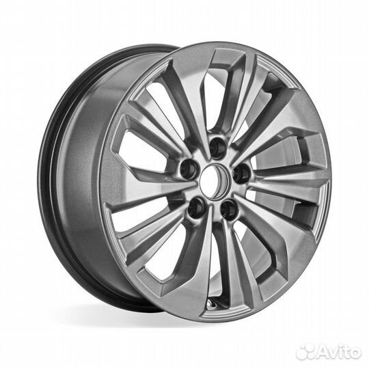 Литые диски 7x17 5x108 63.35 ET50 кик Авиор дарк платинум брайт