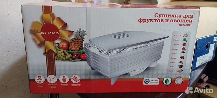 Сушилка для овощей и фруктов Supra DFS-301