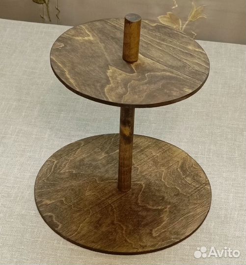 Этажерка деревянная для фруктов и декора