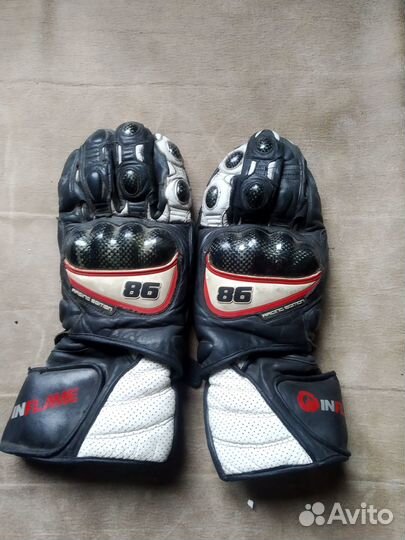 Мотоперчатки кожаные