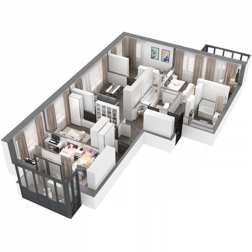 4-к. квартира, 111,9 м², 14/23 эт.