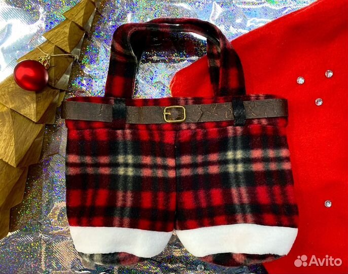 Подарочная упаковка Сумочка Новогодняя