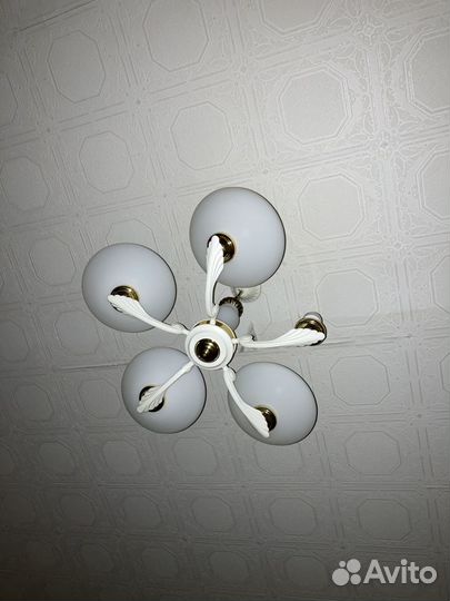 4 плафона для люстры