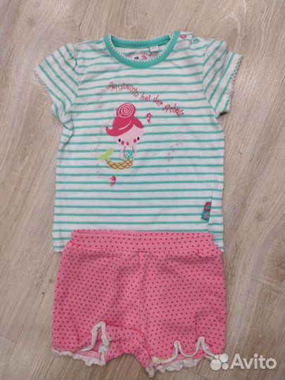 Фирменные вещи на девочку пакетом от3мес до 1 года