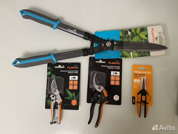 Садовый инструмент plantic fiskars секаторы