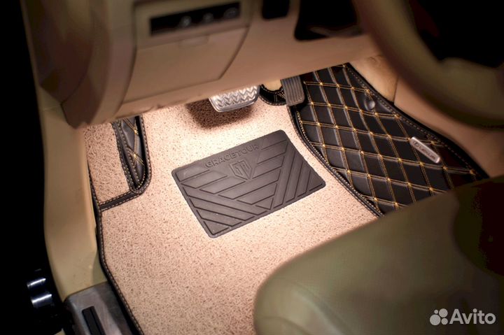 3D коврики из экокожи Lexus