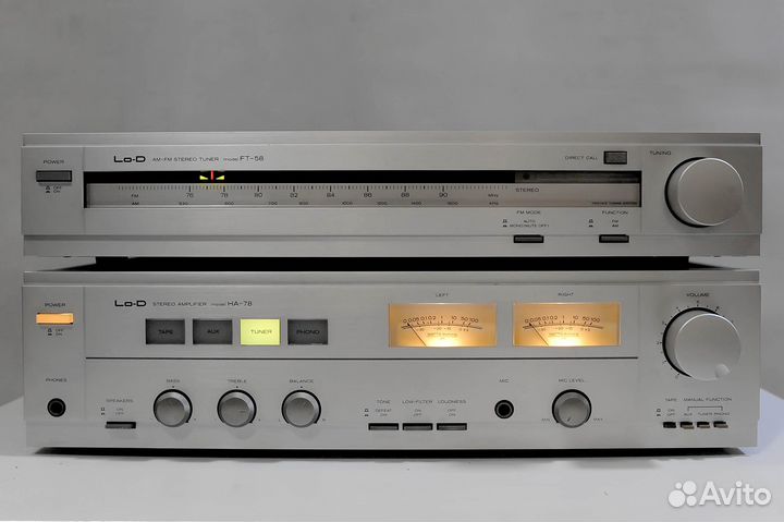 Комплект Аппаратуры Lo-D HA-78 / Lo-D FT-58, 1980г