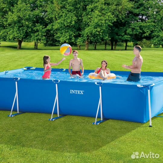 Бассейн надувной каркасный 1-4м Глубина до 122см