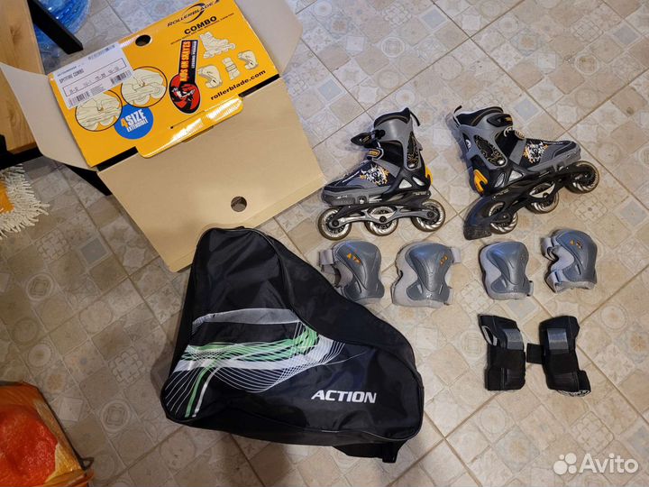 Ролики rollerblade 28-32 + защита