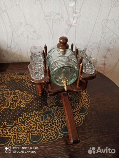 Подарочный набор из бочки и 6 стопок