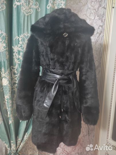 Шуба норковая с капюшоном 46 48 бу