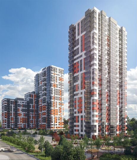 2-к. квартира, 66,6 м², 11/25 эт.