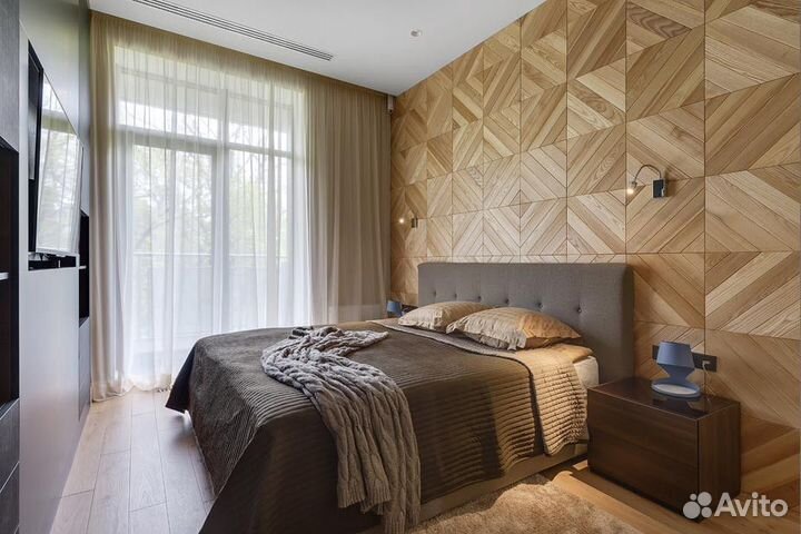 Пано мдф в шпоне дуба и американского ореха