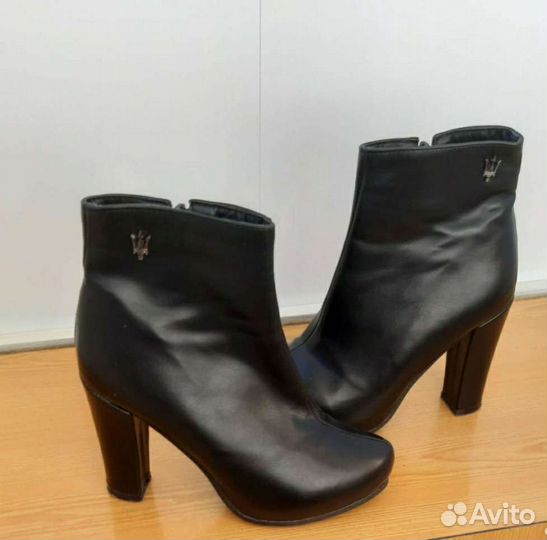 Ботильоны разные кожа, замша