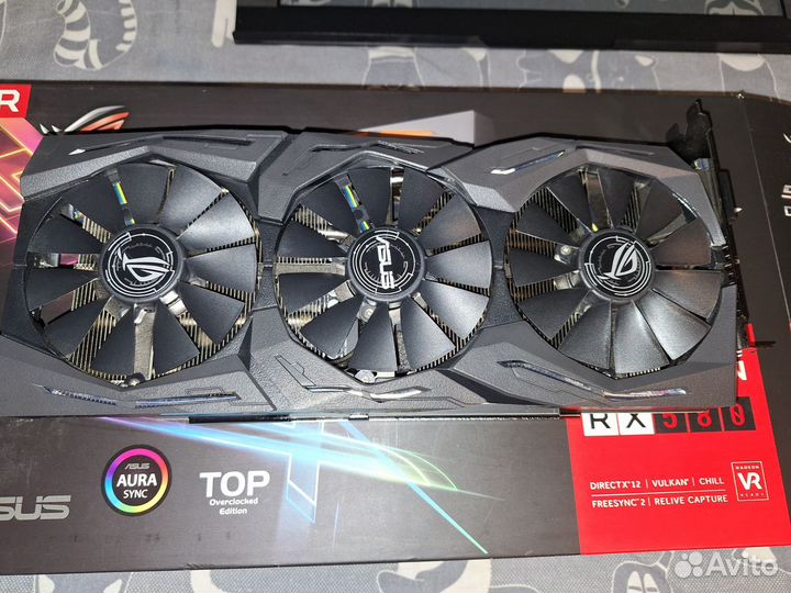 Видеокарта Asus rx 580 8gb