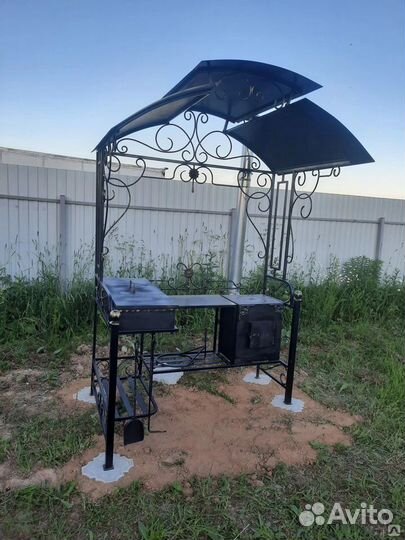 Мангал с печкой под казан/ С завода