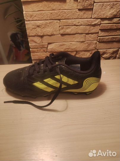 Бутсы copa sense.4 FxG J cblack/syello 35 размер