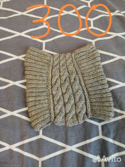 Комплект шапка и снуд, шапки (для девочки)