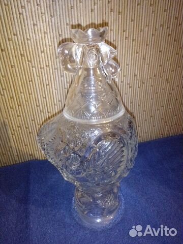 Хрустальный графин - штоф -петух СССР