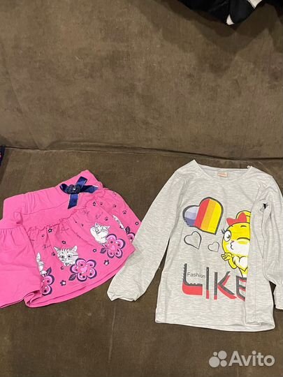 Вещи на девочку 110 размер пакетом