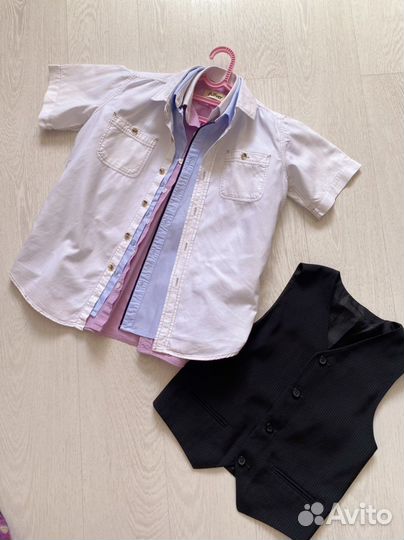 Рубашки школьные на мальчика пакетом