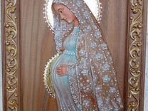 Икона резная "Дева Мария" 1