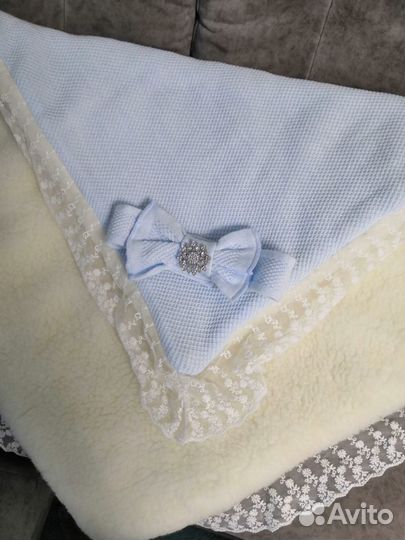 Конверт на выписку для мальчика зимний