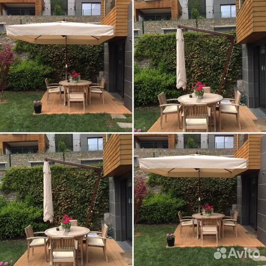 Зонт профессиональный с боковой опорой 3х3