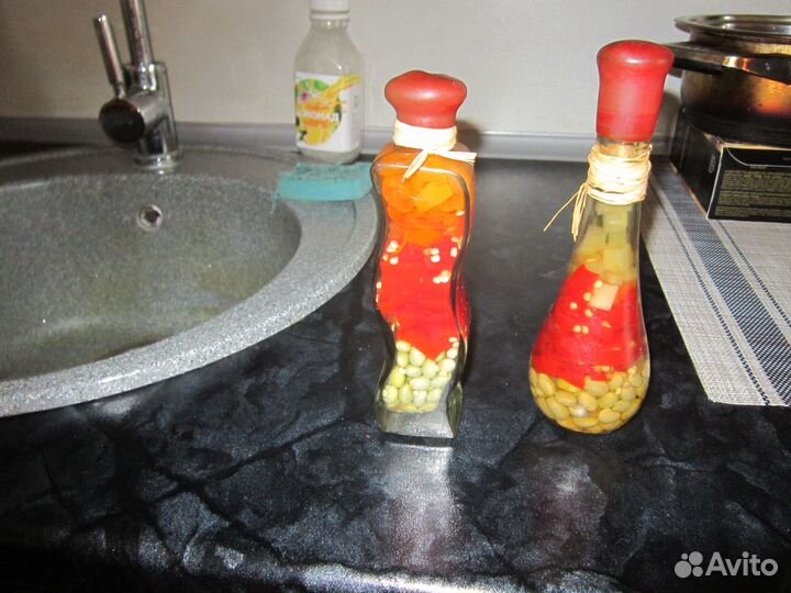 Декоративные бутылки для кухни