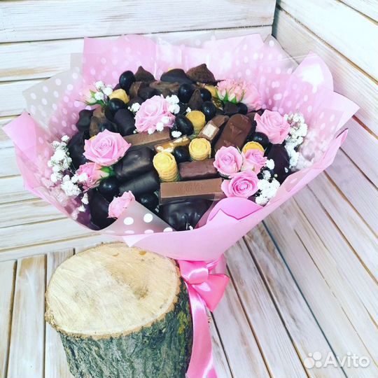 Букеты из шоколада и конфет