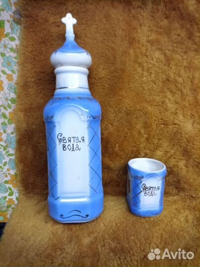 Графин для святой воды с рюмкой