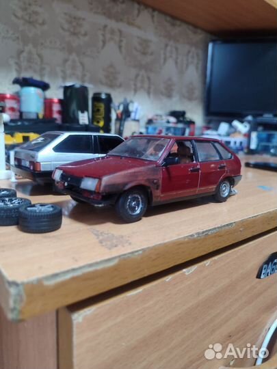 Моделька Ваз-2109 ашет 1/24