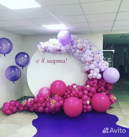 Фотозоны паетки арки шары