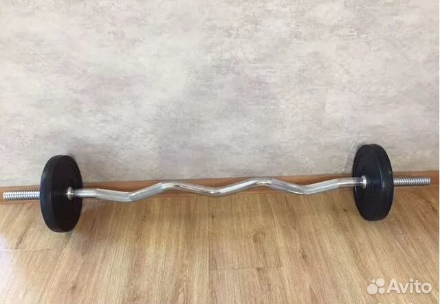 Штанга изогнутая torneo 30 кг