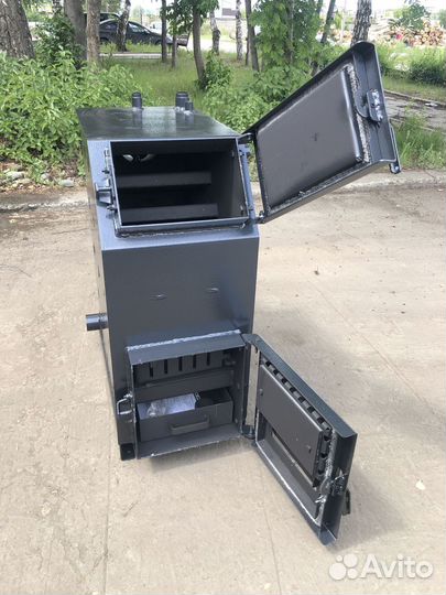 Твердотопливный котёл с увеличенной топкой