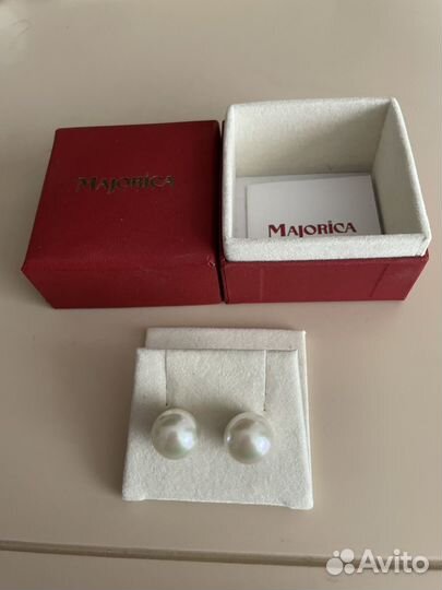 Жемчужные серьги, majorica