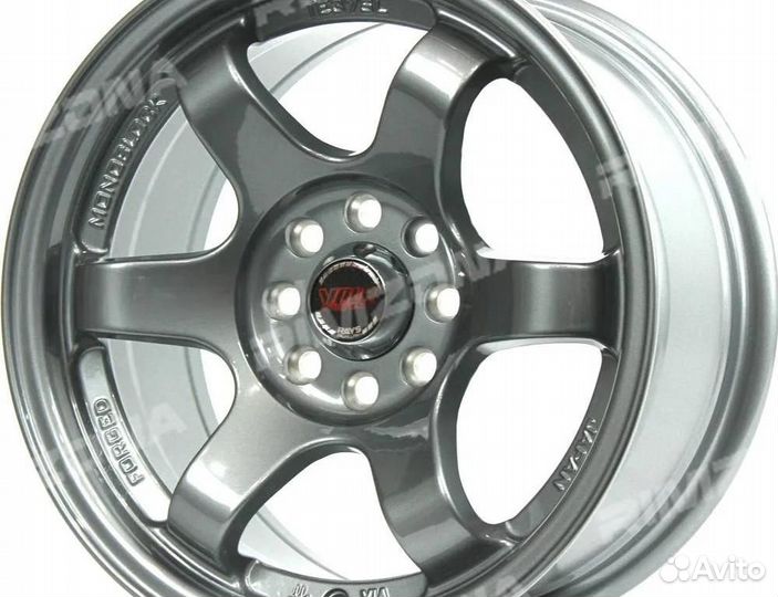 Литой диск rays R14 4x98/4x100. Примерка колес