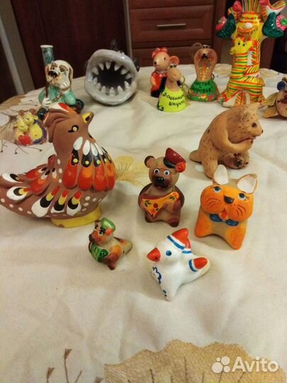 Свистульки глиняные, фигурки керамические