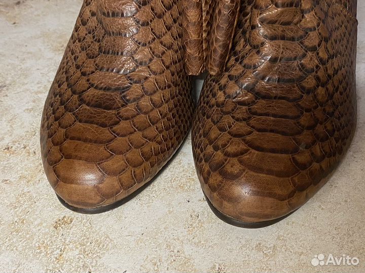 Сапоги женские кожаные весенние 40