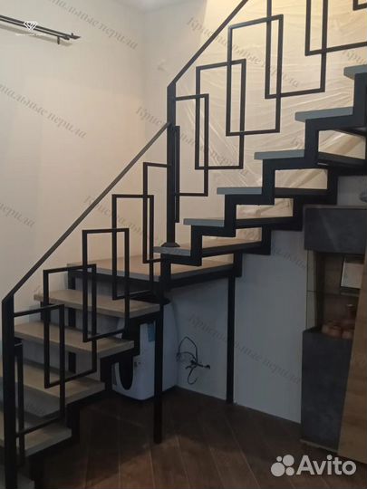 Перила для лестниц / Перила в стиле лофт