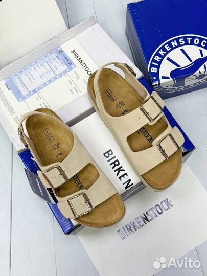 Замшевые сандалии Birkenstock 3 цвета