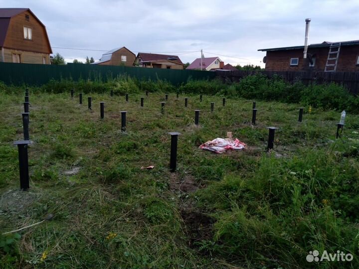 Фундамент на винтовых сваях