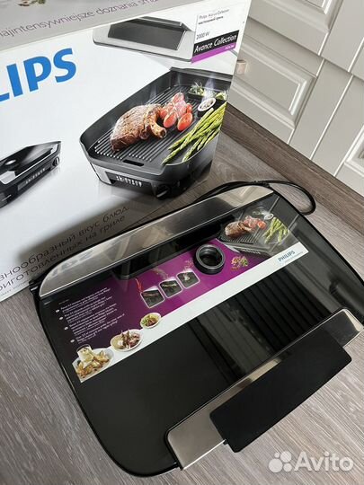 Гриль Philips HD 6360/20, серый/черный