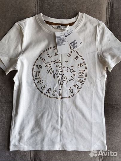 Новые футболки Zara, H&M 122/128