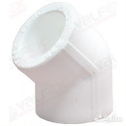 Уголок PP-R d20 45гр. Белый (100/400) valfex 10107