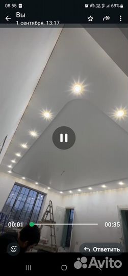 Натяжные потолки под ключ без посредников