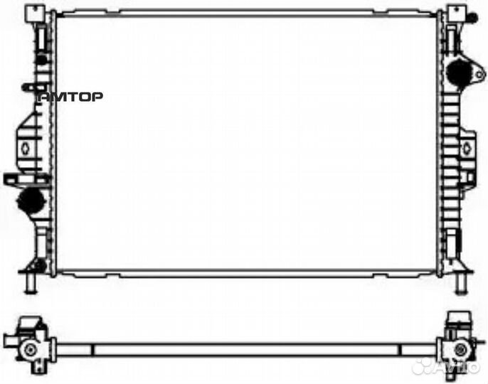 Sakura 32618501 3261-8501 sakura Радиатор ford C-M