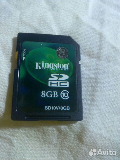 Карта памяти Kingston SD HC 8gb