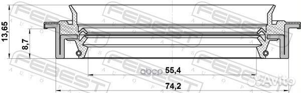 Сальник привода Febest 4323242G10,N2315